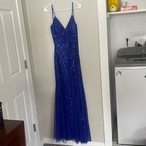 Royal blue formal dress